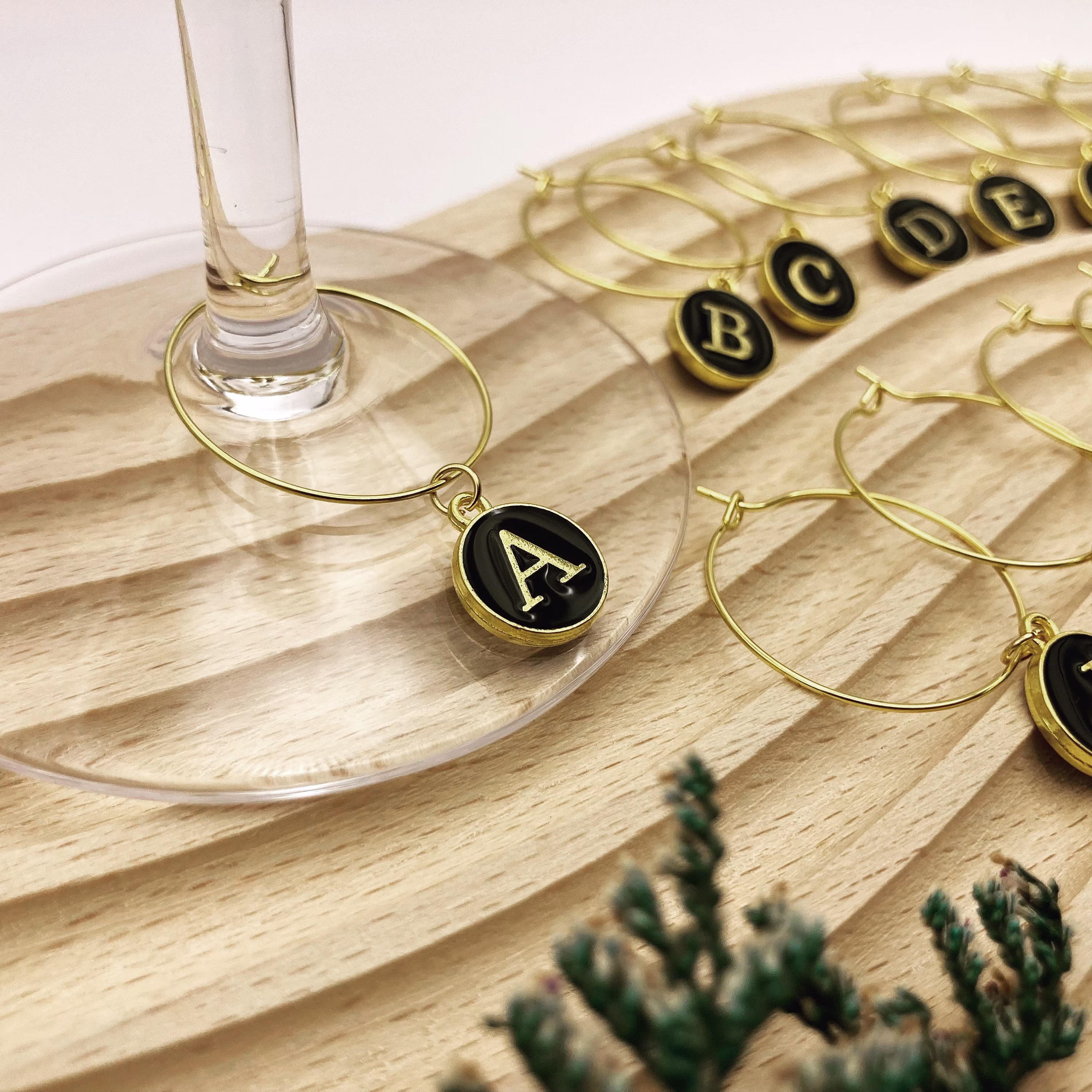 26 Pcs Alphabet Wine Charms - Letters | Mra1-G25-26