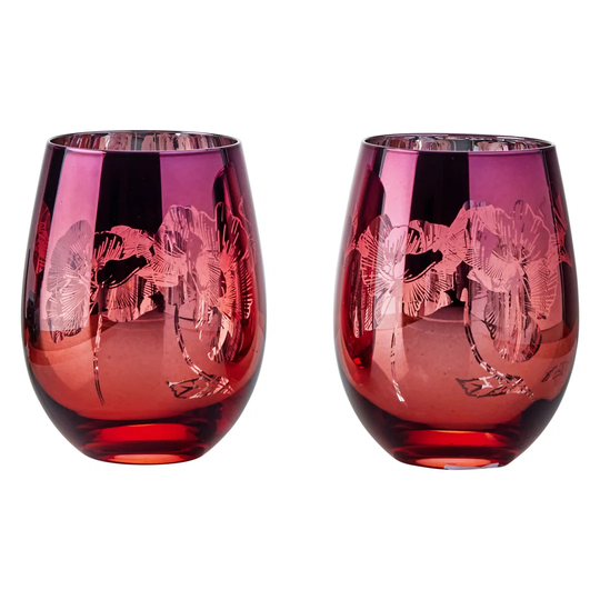 2 Piece 550ml Drinking Glass Set