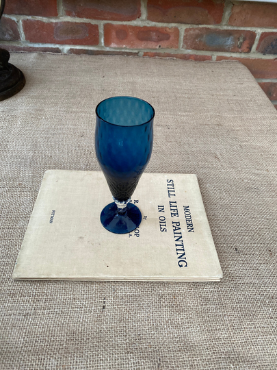 A Gorgeous Ornate Clue Champagne Glass