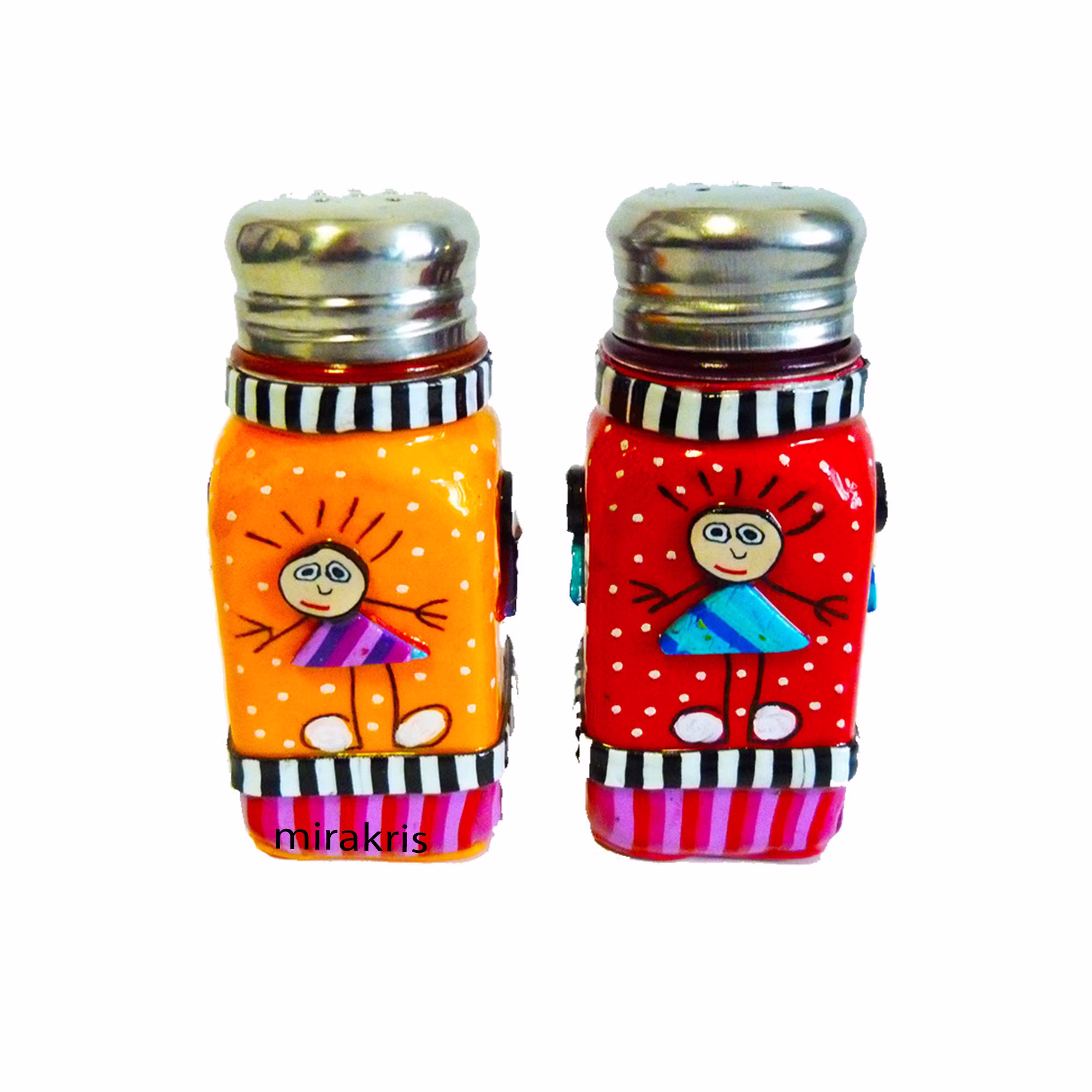Colorful Salt & Pepper Shakers Set, Dinning Table Pair Of