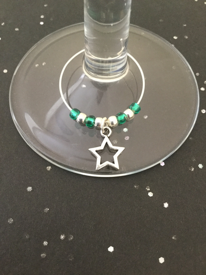 star Wine Glass Charm/Charms Christmas Gift Lover Table Decor