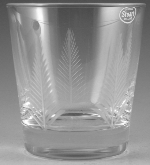 stuart Crystal - Woodchester Cut 7Oz Tumbler Glass/Glasses 3 1/2