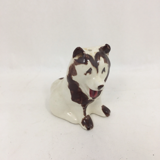 Siberian Husky Dog Figurine Salt Shaker Alaska Souvenir