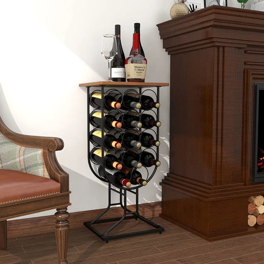 Stackable Wine Rack, Rustic Style Wine Storage Holders