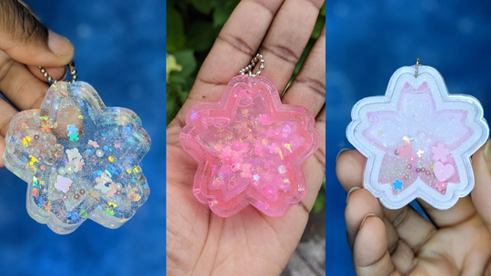 Sakura Cherry Blossom Shaker Charm