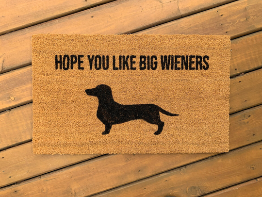 Hope You Like Big Wieners Doormat