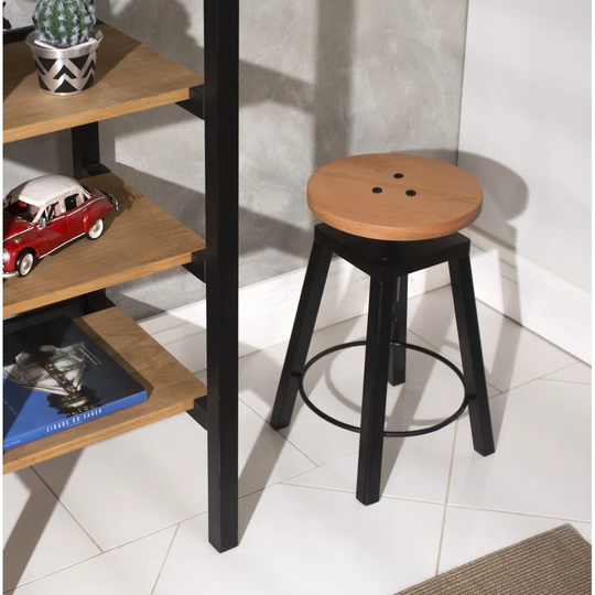 Weaubleau Height Adjustable Swivel Bar Stool