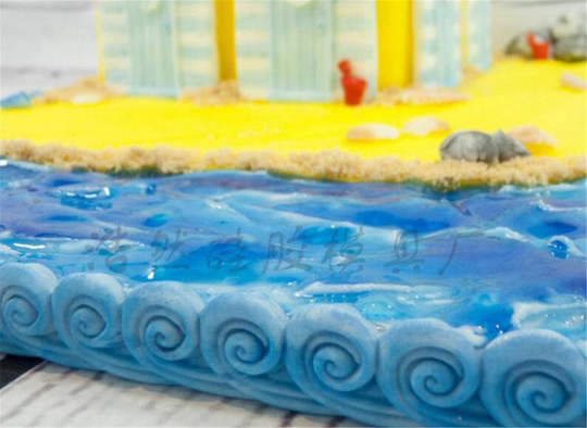 New Ocean Wave Clouds Around Fondant Chocolate Silicone Mold Epoxy Diy Cake Decoration Mould
