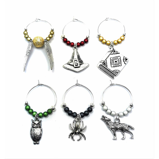 Harry Potter Inspired Wine Glass Charms by Libby's Market Place ~ UK Seller