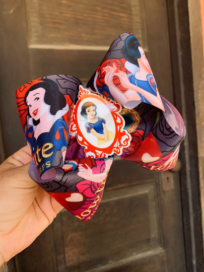 Large 6 Inch Snow White Bow One Of A Kind Boho Updo Birthday Ribbon Shaker Folk Hair Accessories Moño Toddler Child Girls