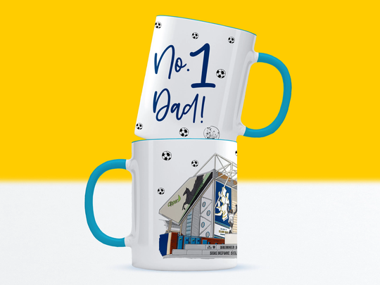 Leeds United Dad Football Mug, Elland Road Gift