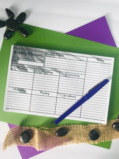 Weekly Planner-To Do List-Tear Off Planner Sheets-Yearly Planner-Weekly To List-Weekly Schedule-Work Tracker-Weekly Pad
