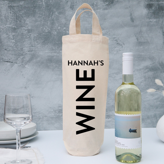 Personalised Wine Bottle Bag - Gift For Lover Wine Gift Bridesmaid Christmas