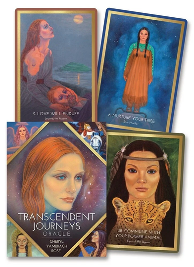 Transcendent Journeys Oracle Cards & Book Set Tarot Card Deck Fantasy Art Magick Magic Witch Craft Witchcraft Pagan Wicca Wiccan Paganism