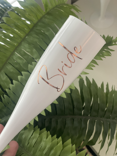Personalised Prosecco Flute, Bridal Party Champagne Custom Name