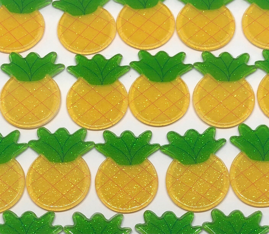 Pineapple Magnet, Glitter Fruit Food Fridge Dorm Room Decor, Cute Office Supply, Locker Cubicle Decor
