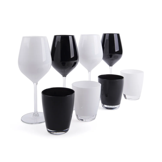 Passion 8 Piece Glass Assorted Glassware Set