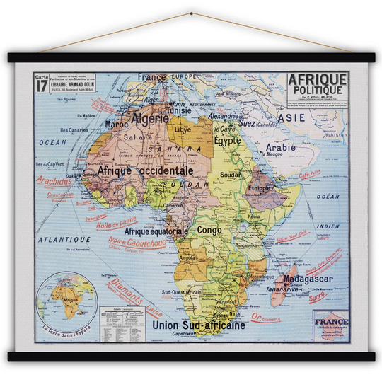 'Afrique' Graphic Art Print Poster