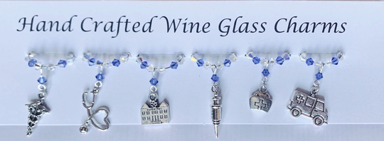 Medical Wine Glass Charms