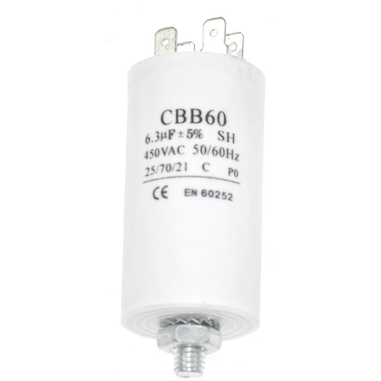 Universal 6.3UF Microfarad Appliance Motor Start Run Capacitor
