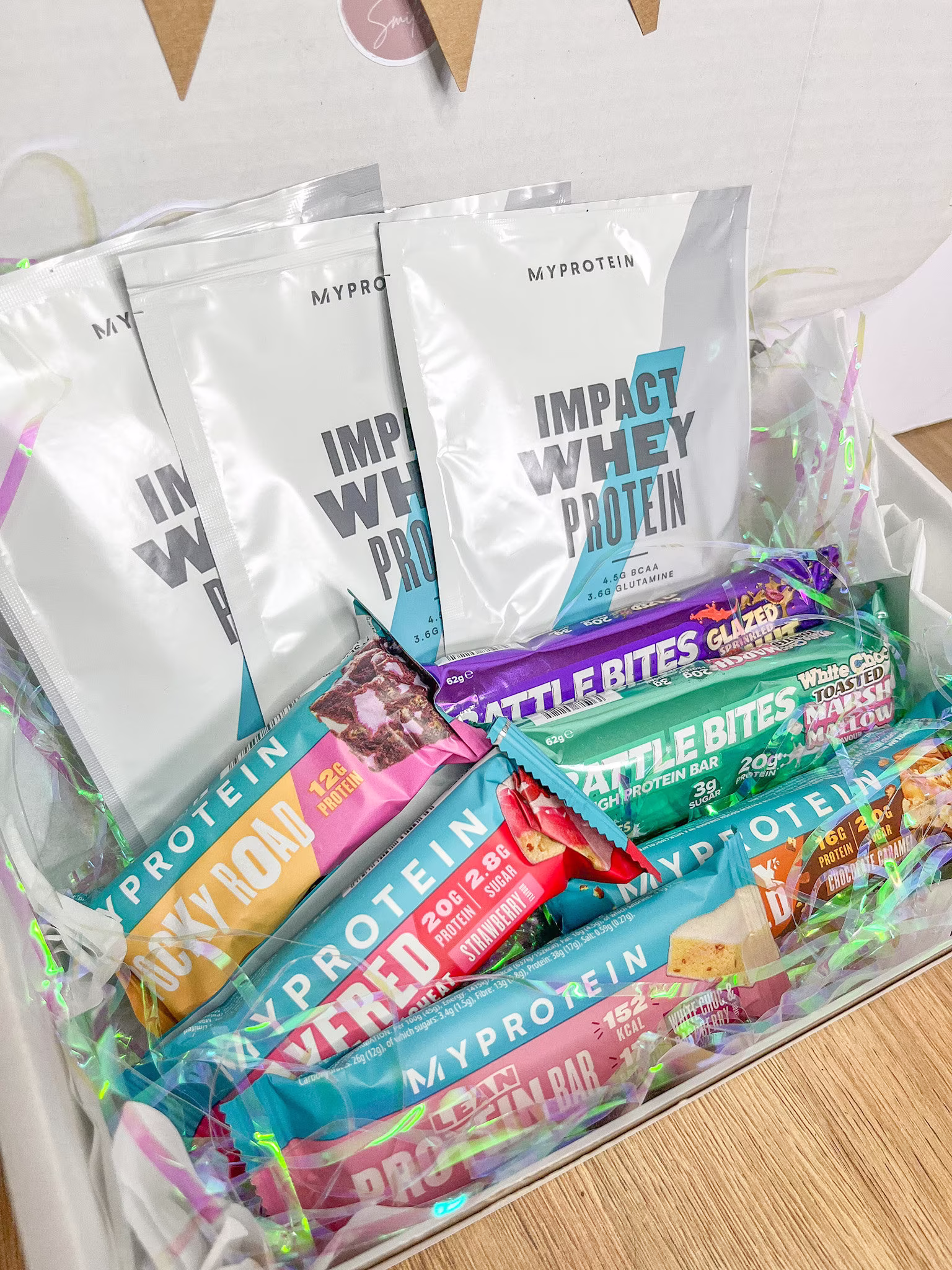 Gym Gift, Protein Gift Box For All Gym Lovers, Contains A Selection Of Bars & Snacks, Girl Crossfit Gift Hamper