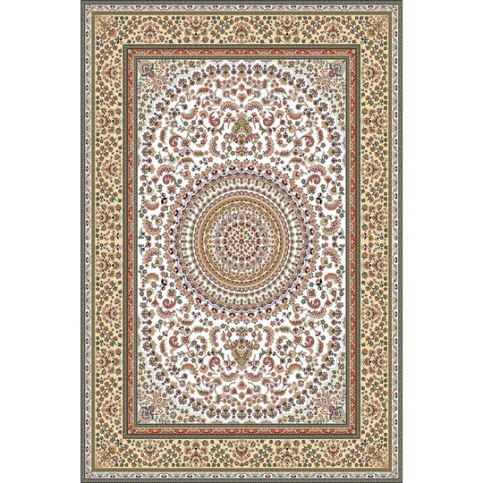Leyva Power Loom Brown/White Rug