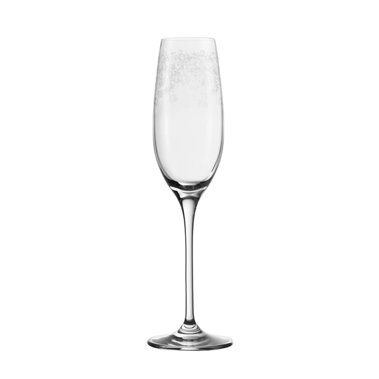 Chateau 6 Piece Glass Champagne Flute Set