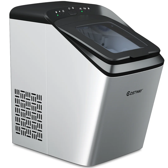 Costway 33 lb. Daily Production Clear Ice Portable Ice Maker