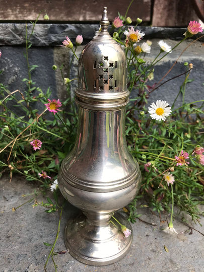 Vintage Silver Plated Sugar Shaker, Decorative, Kitchenalia, Bake-Off