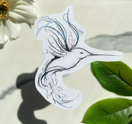 Hummingbird Magnet, Bird Magnet, Fridge Die Cut Magnet