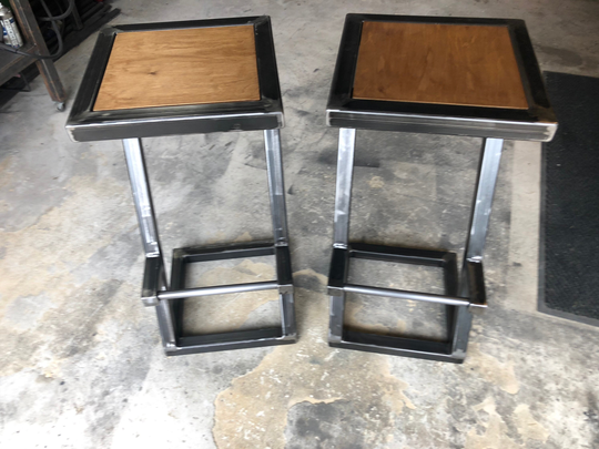 Handmade Steel Bar Stool