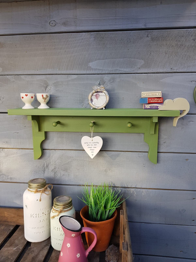 Wooden Shaker Shelf Peg Bespoke Ornate Bracket Kitchen Bathroom Bedroom Made To Measure Shabby Chic