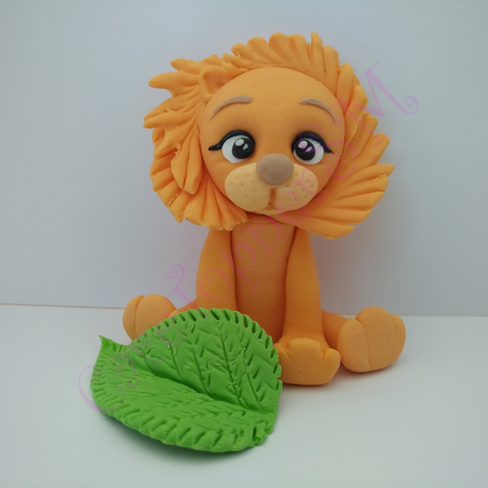 Lion Cake Toppers, Sugar Paste Lion, Children's Cake, Cake Decoration