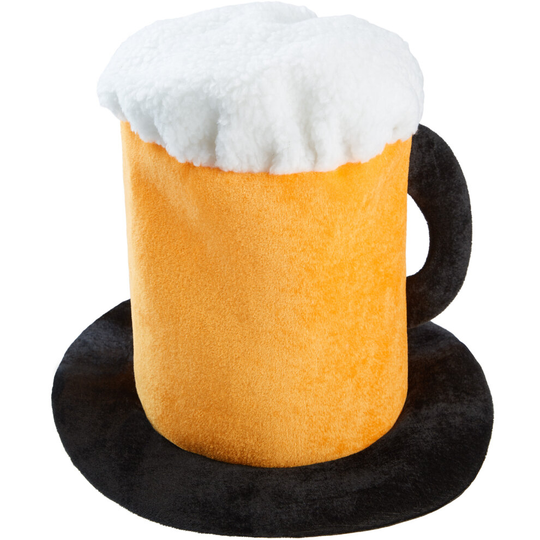 tectake Beer glass hat - berr hat, beer festival, jester hat - black/yellow
