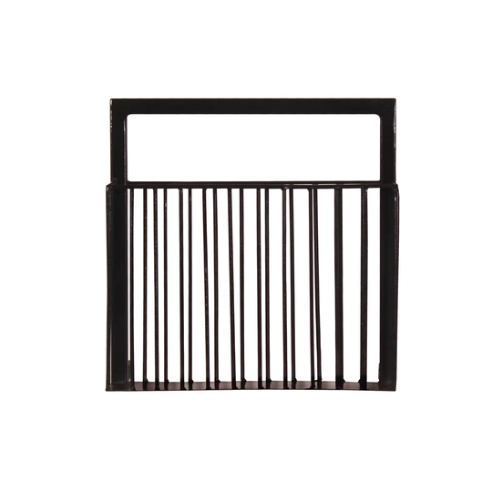 2 Bottle Metal Wall Mounted Wine Bottle and Glass Rack in Black