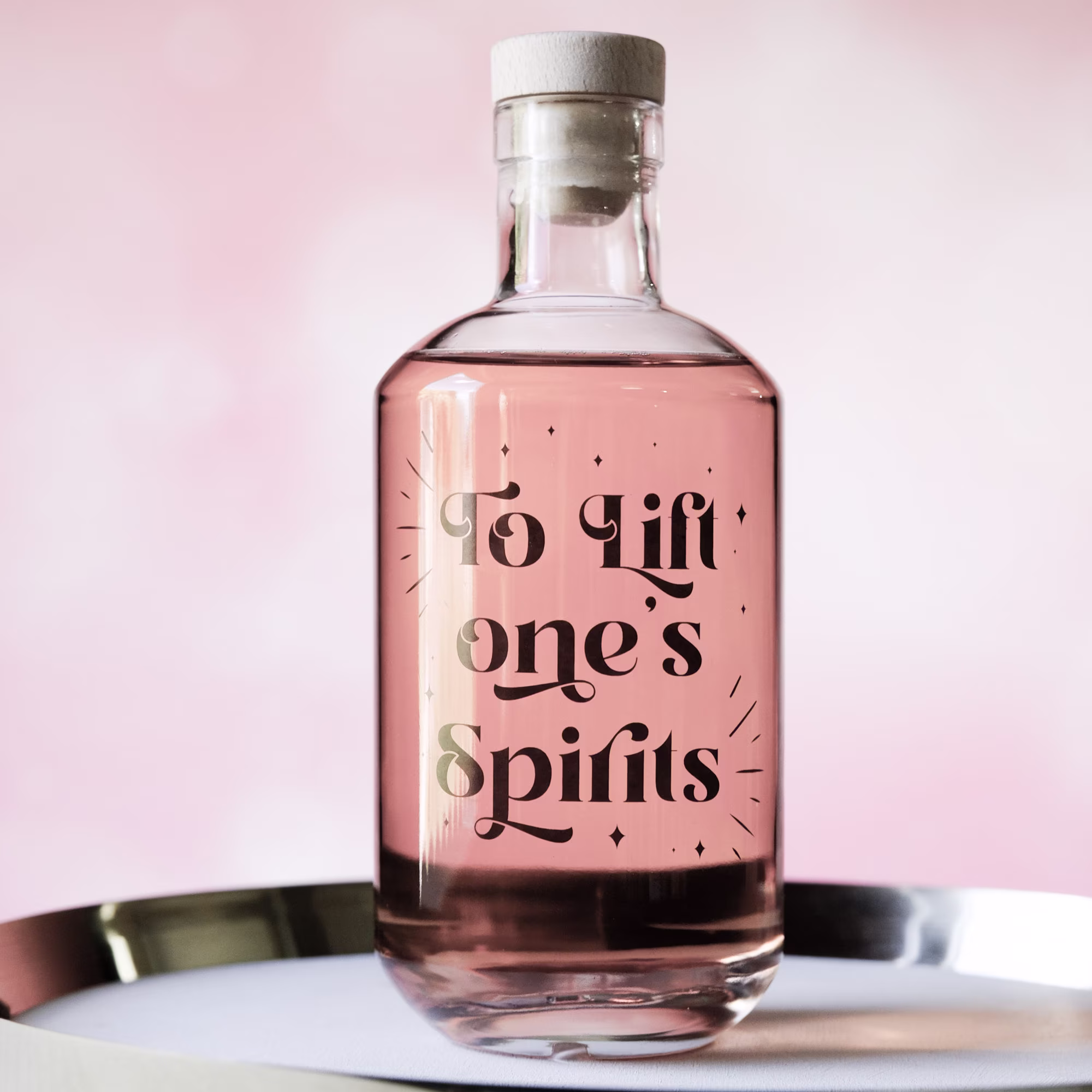 Gift For Friend - To Lift One's Spirit Decanter Gift Mum, Her, Him, Thinking Of You Gift, Gin Glass Decanter