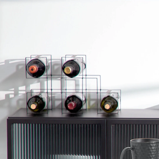 Bonum 5 Bottle Tabletop Wine Rack