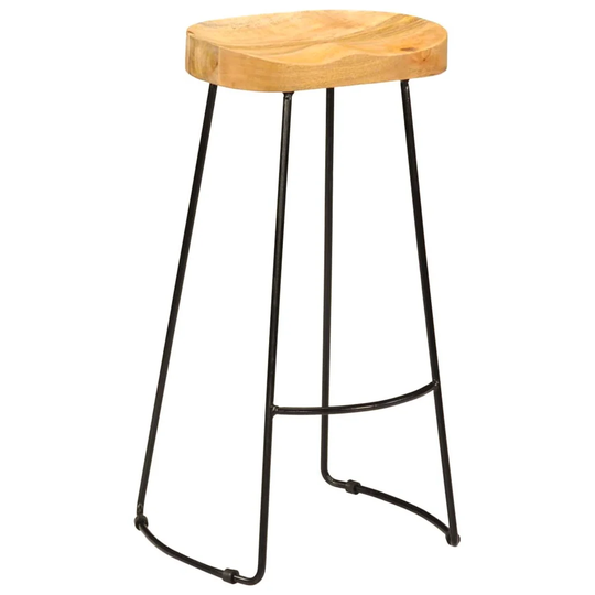 Gavin Bar Stools Set Of 2 Solid Mango Wood