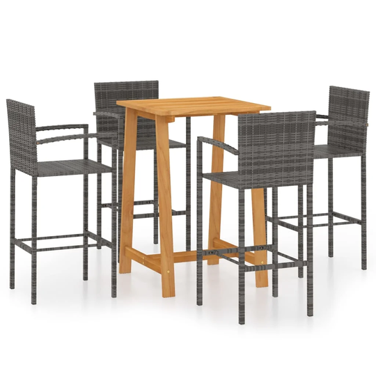 Kristobal Square 4 - Person 70Cm Long Bistro Set