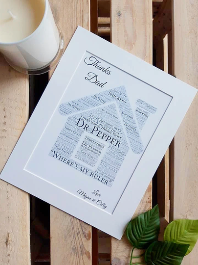 Personalised Housewarming Gift First Home, New Home For Couples, Print Word Art, Moving Friends Owner