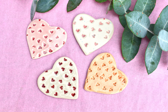 Magnet - Heart, Ceramic