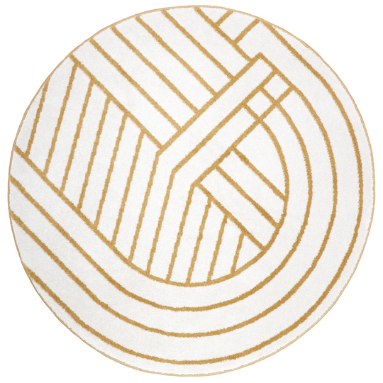 Harun Tufted White/Yellow Rug