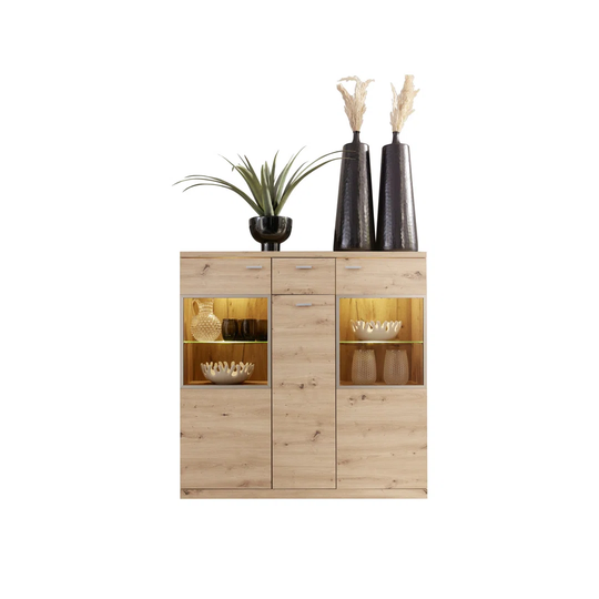 135 Cm Wide 1 Drawer Highboard