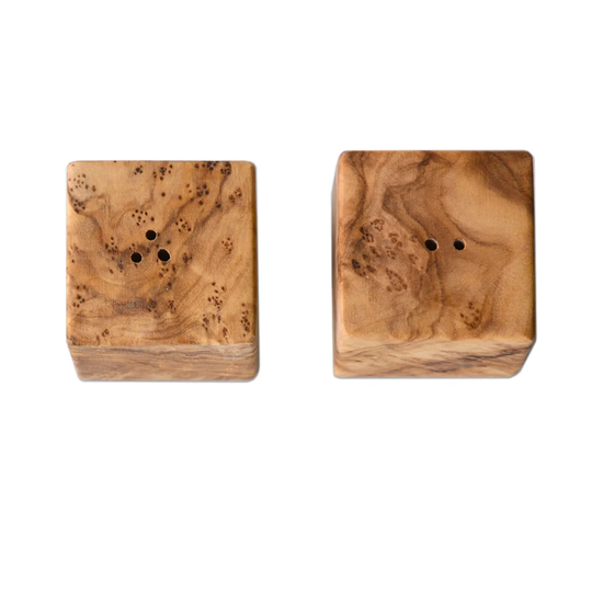 Arudz Olive Wood Salt & Pepper Shaker Set