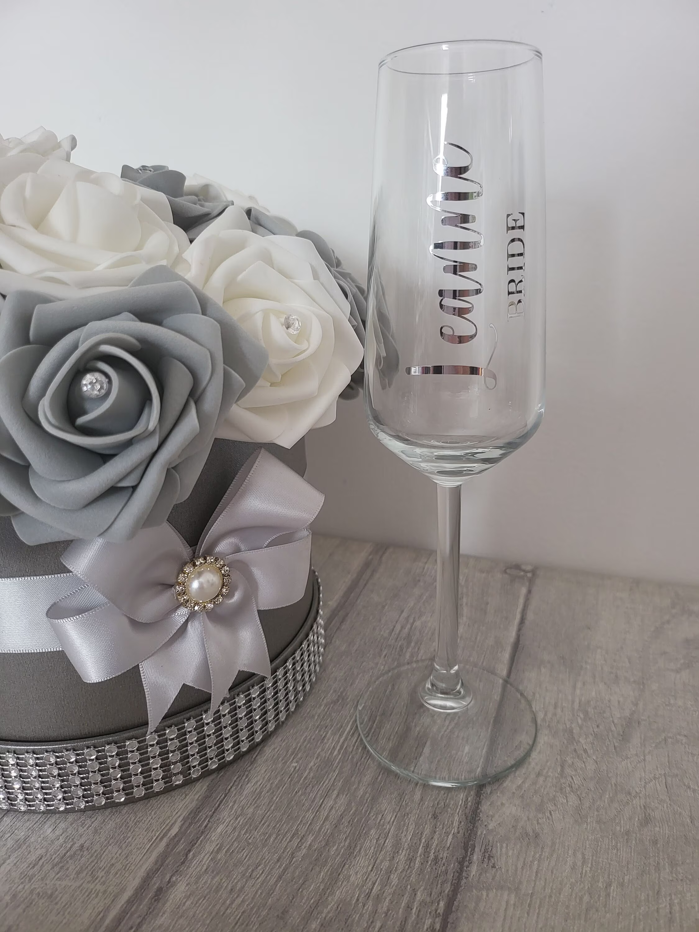 Personalised Champagne Glasses, Flutes, Wedding, Hen Do, Bridesmaid, Maid Of Honour, Bride, Mother The Bride