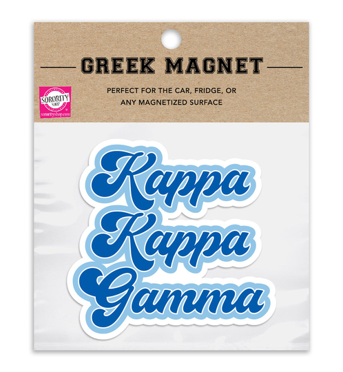 Kappa Gamma Retro Sorority Car Magnet Set Of 2 Removable No Residue All Weather Magnets
