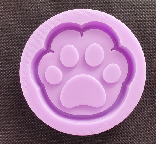 Paw Print Shaker Silicone Mould For Cake Toppers, Fondant Etc