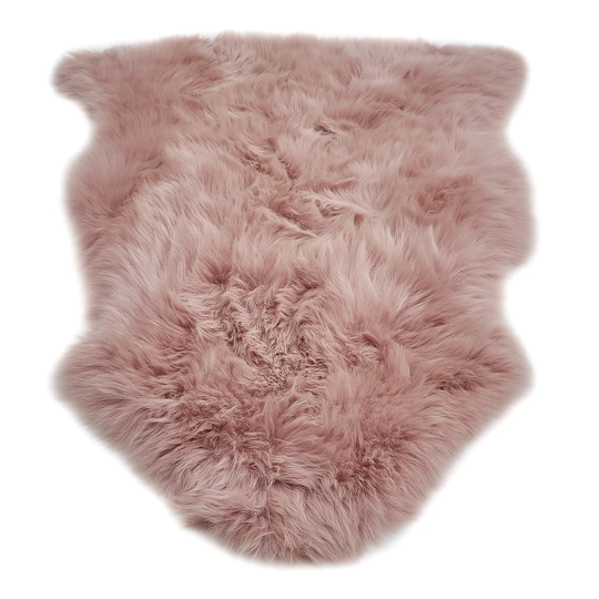 Sheepskin Wool Pink Rug