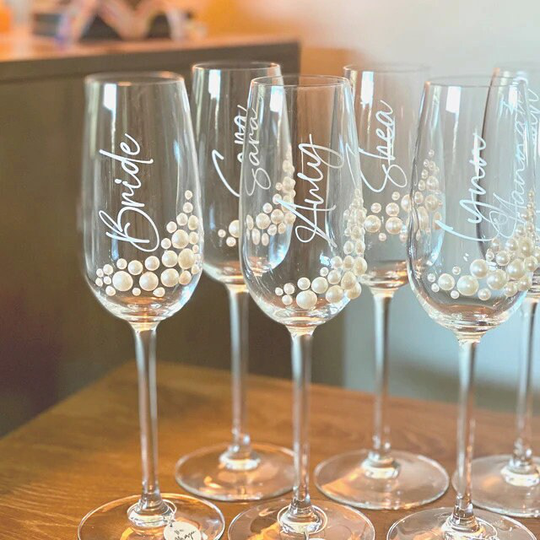 Handwritten Vinyl Lettering, Glass Decal, Personalised Wedding Decor, Bridesmaid Proposal Stickers, Gift Box Name Calligraphy
