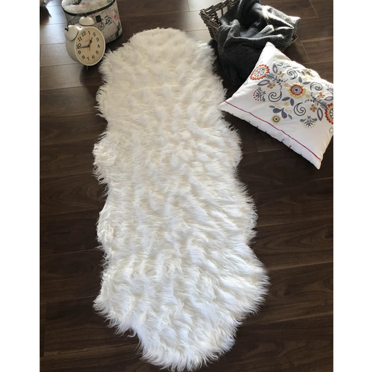 Lebron Flatweave White Rug